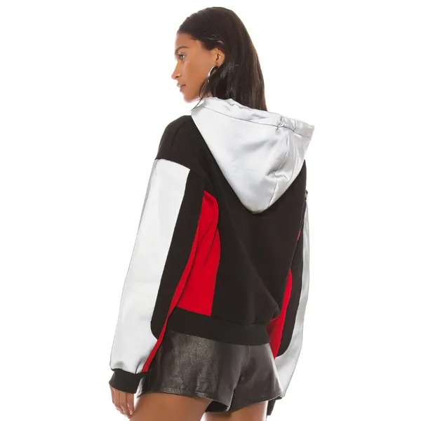 NWT I.AM.GIA Sabrina Black Fleece Reflective Heavyweight Hoodie Streetwear Gorp - Image 2