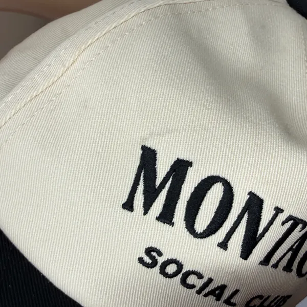 Anthropologie American Needle MONTAUK Embroidered Cotton Adjustable Logo Hat - Image 3