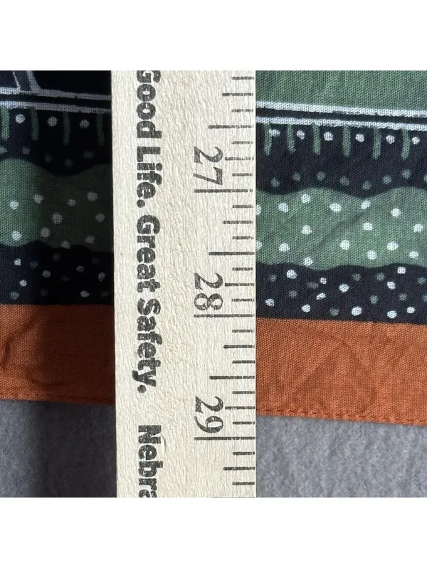 Vintage Accessory Street Oscar De La Renta Leaf Pattern Cotton Scarf - Image 13