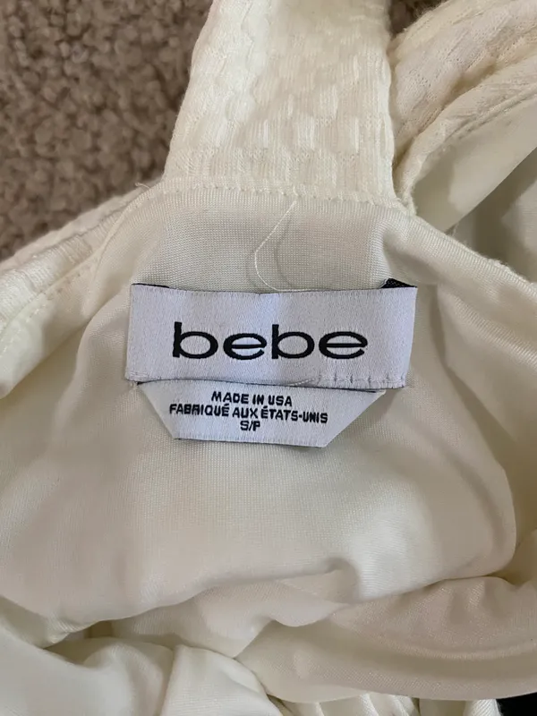Bebe White Bodycon Dress - Homecoming / Formal Dress - Image 5