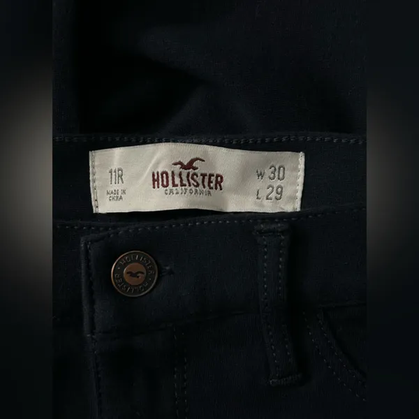 Hollister Black Natural Waist Jean Leggings 30x29 SZ 11 NWT - Image 7
