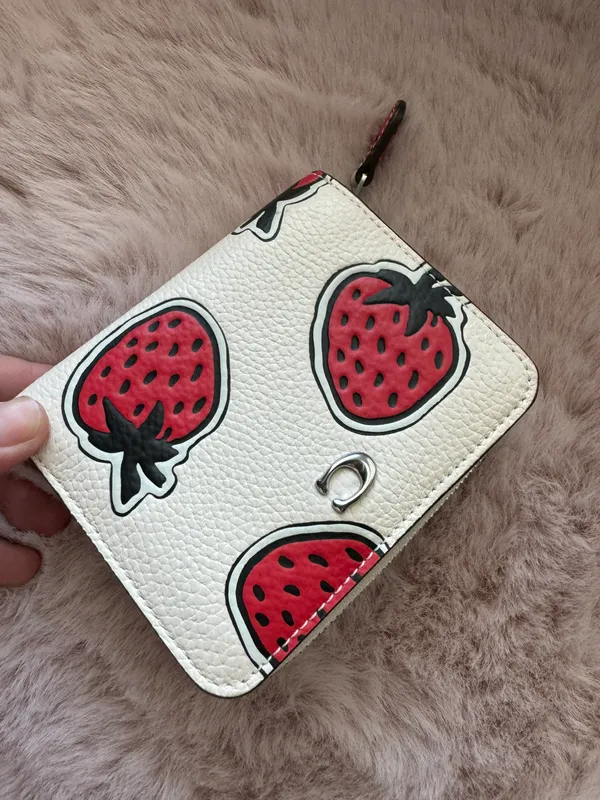 Coach Billfold Wallet With Strawberry Print - Image 10