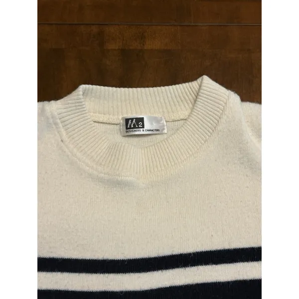 Vintage M2 Girl Club Collection Sweater Womens Small Medium Embroidered Golf - Image 3