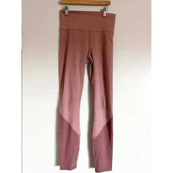 Vuori Color Block Studio Leggings Dusty Rose High-Rise Leggings Size XS - Image 4