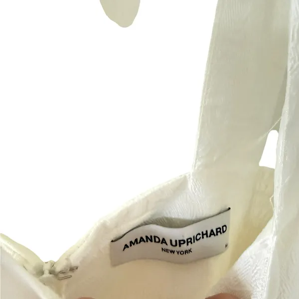 Amanda Uprichard Mitzi Tiered Midi Dress in White - Image 5