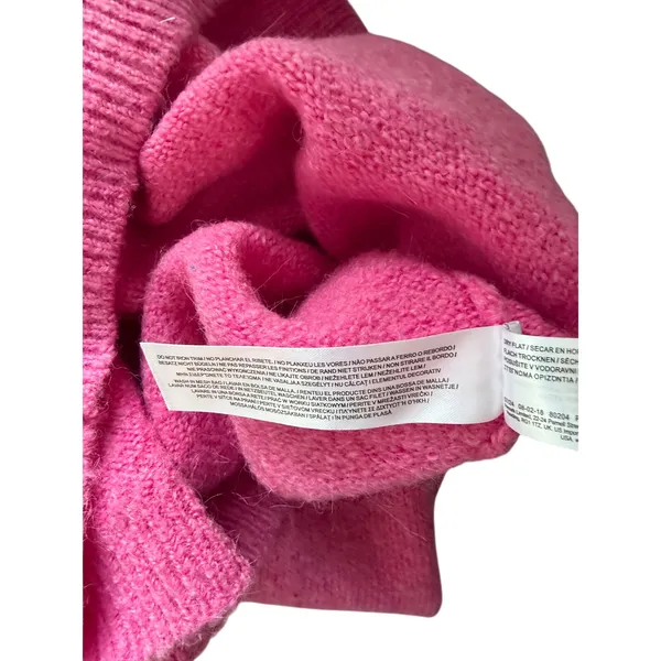 SOIRÉE Pink Pearl Beaded Sweater XS Hot Pink Knit Primark Cares - Image 9
