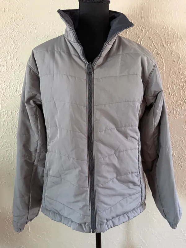 🩵 Columbia Reversible Core Interchange Jacket 🩶 ~ Medium blue/gray - Image 6
