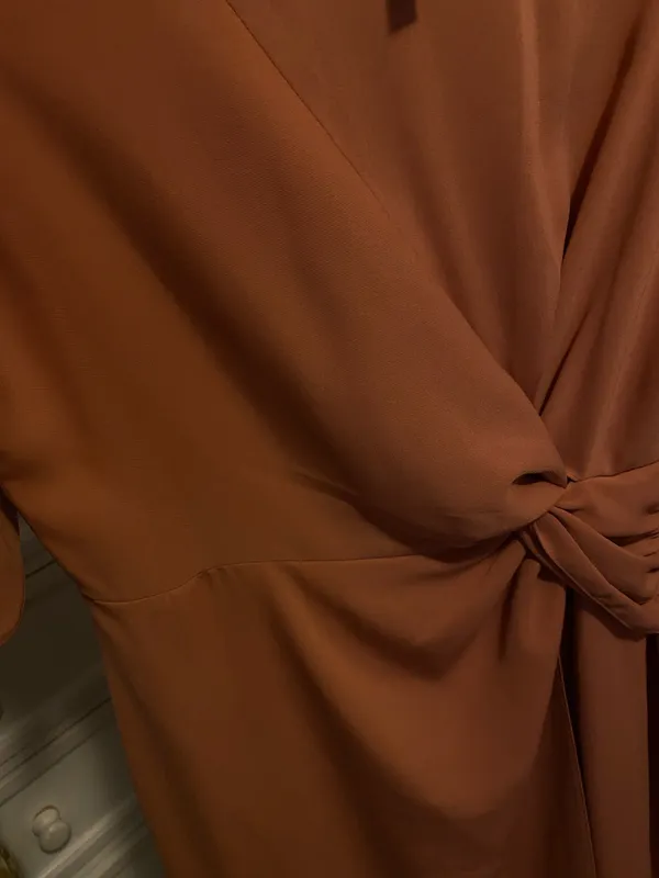 ASOS terracotta twist front dress - Image 6