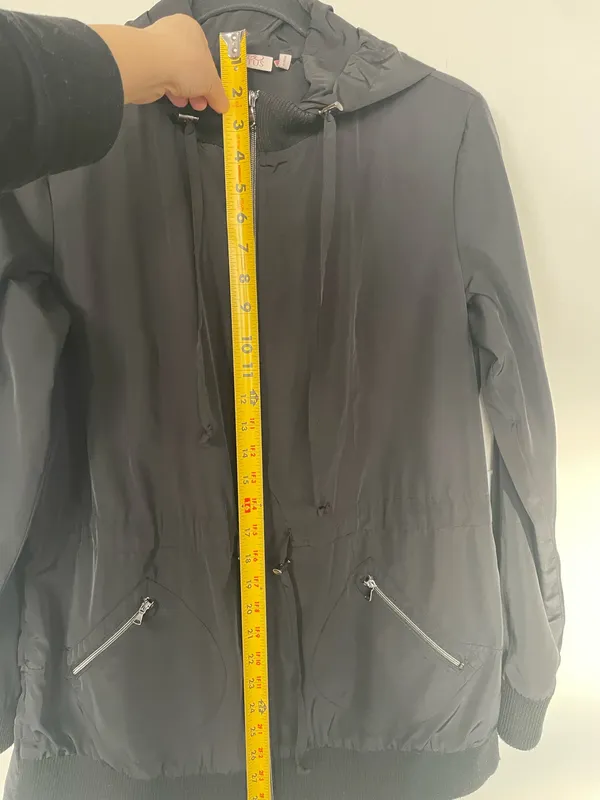 Lotus Women's Full-Zip Hooded Windbreaker Black Size 4 - Image 6