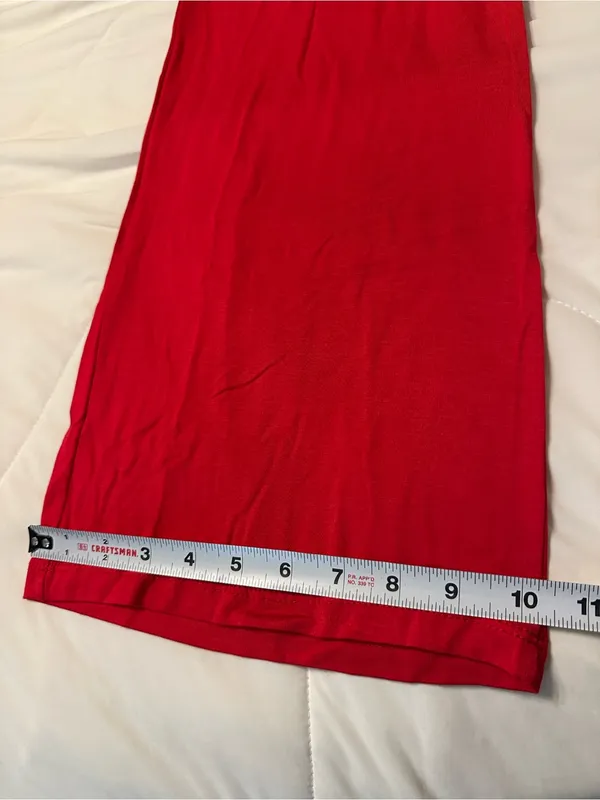 Fraiche by J Red Wrap-Front Wide-Leg Jumpsuit - NWT - Size M - Image 13