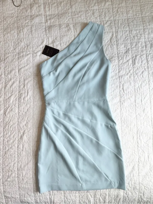 Michael Costello X Revolve  Ava Mini Dress Blue Small - Image 10
