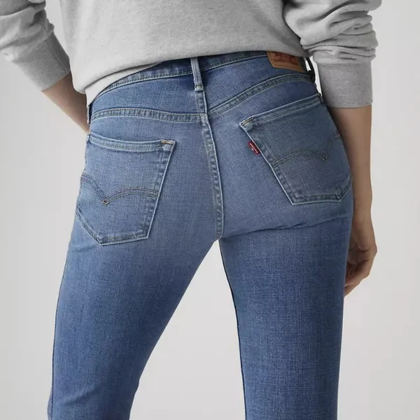 Levi’s 711 Skinny Jeans Size 27 Eternal Indigo Mid-Wash NWOT - Image 5
