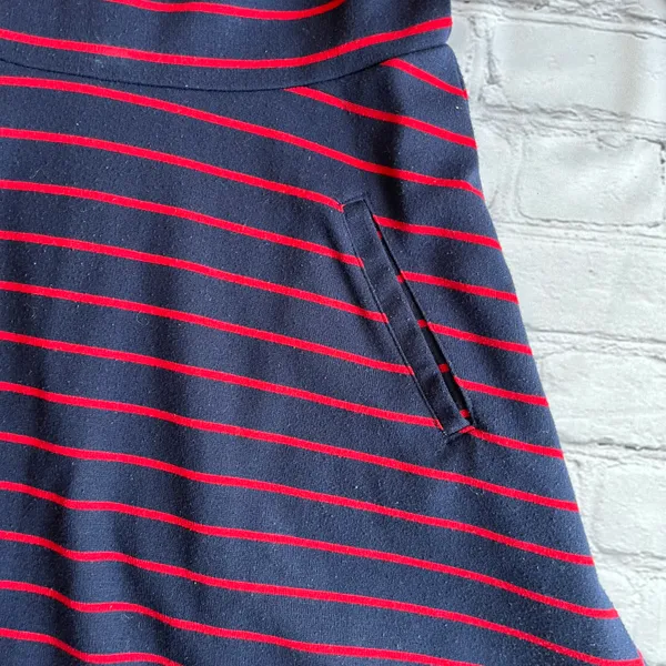 Gap Nautical Striped Preppy Fit & Flare Dress Medium - Image 2