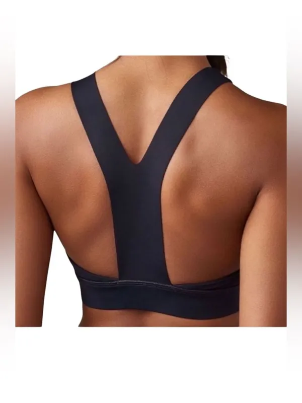 Lululemon Fast Free Bra (Nulux) Black Grape Size 6 Sports Bra - Image 2