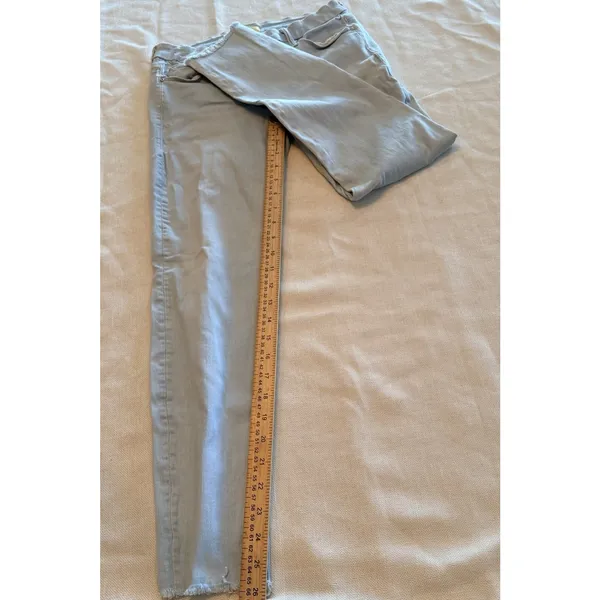 MOTHER The Looker Ankle Fray Jeans Womens 27 Sweet Talk Me Light Wash Skinny - Image 5