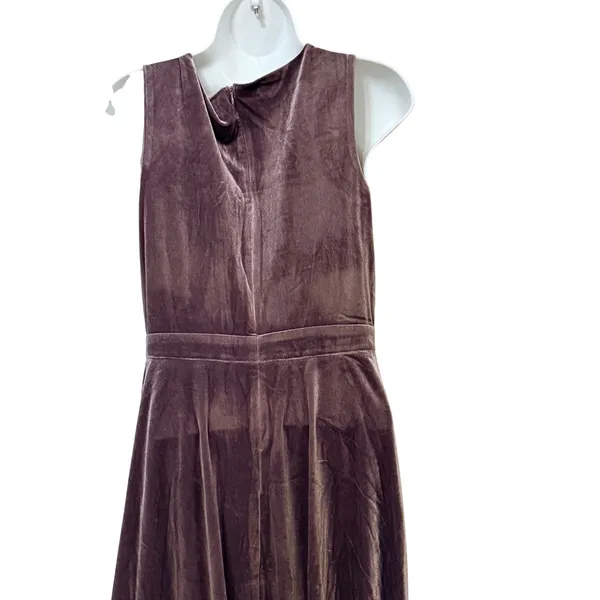 Lulus Mauve Velvet V-Neck Sleeveless Maxi Dress Size M Formal Gown - Image 5