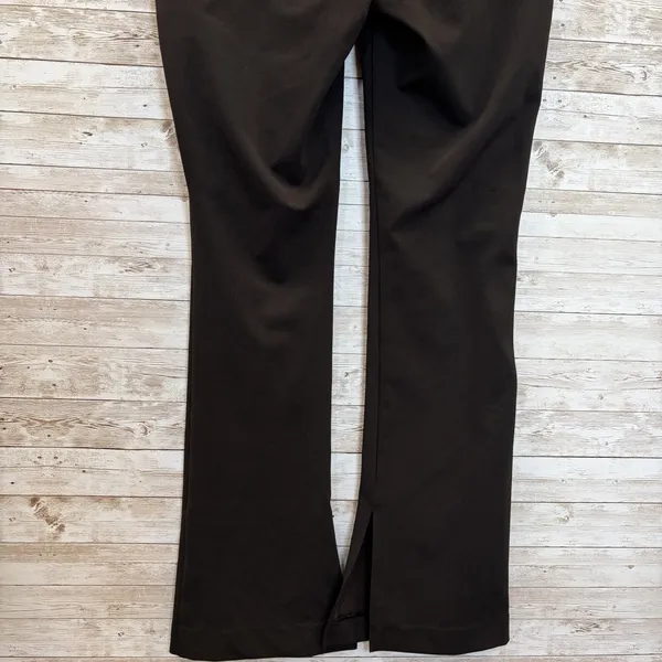 Express Womens M Pants Skyscraper‎ Super High Rise Black Flared Slit Hem Stretch - Image 9