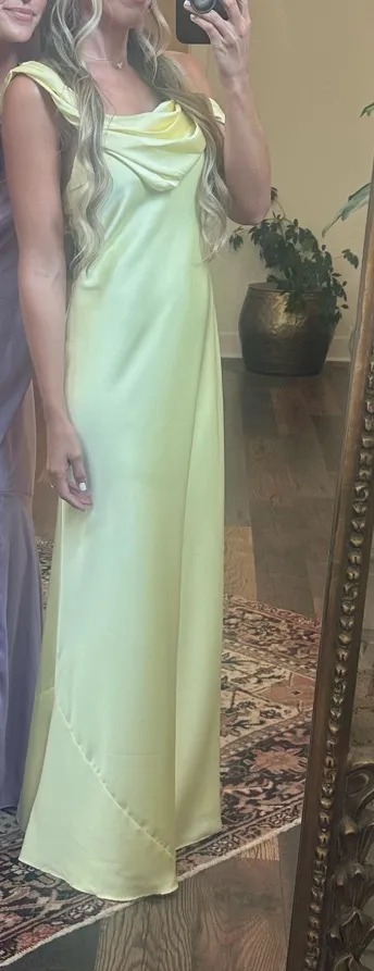 Birdy Grey “Freya” Dress Bridesmaid dress lemon sorbet color - Image 3