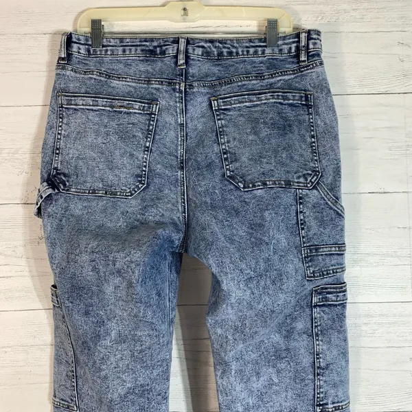 Generation K denim joggers acid wash womens size 15 - Image 5