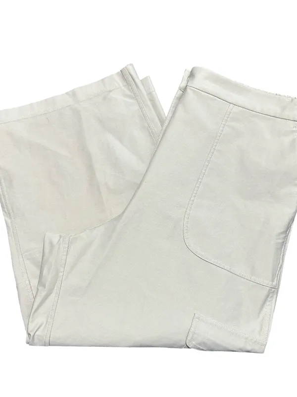 Lululemon Women’s Size 31 Natural Ivory Cream Utilitech Cargo Cropped Pants - Image 7