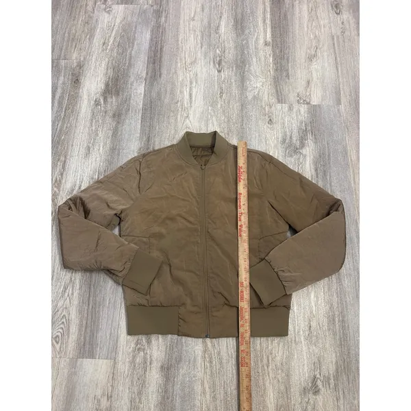 Lululemon Non-Stop Bomber Jacket Tan Khaki Size 6 - Image 5