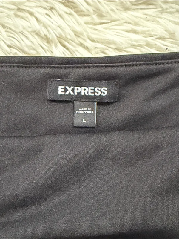 Express Black Sequin Cropped Cami - Image 3