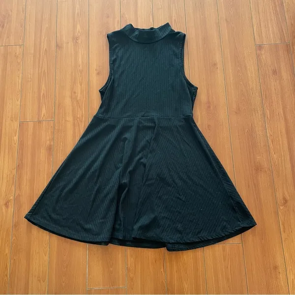 Aeropostale Prince & Fox High Neck Sleeveless Dress Black Medium - Image 2