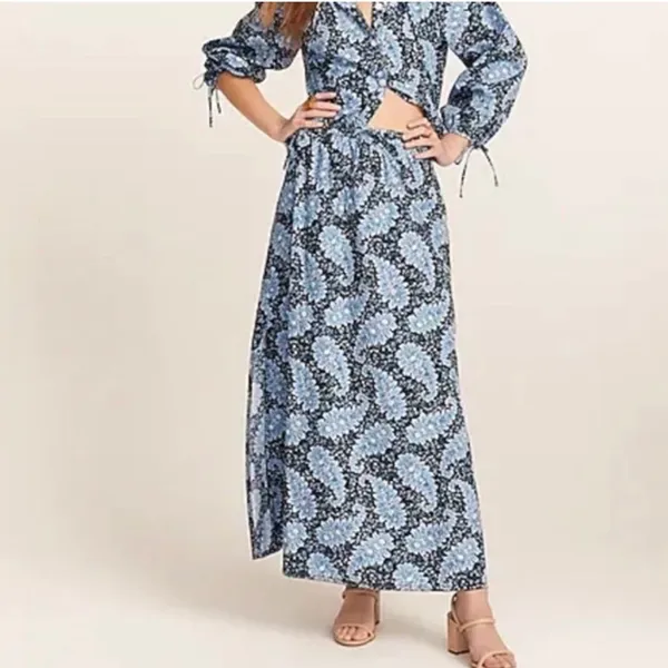 J. Crew Collection pull-on skirt in Ratti Pacific paisley XS - Image 3