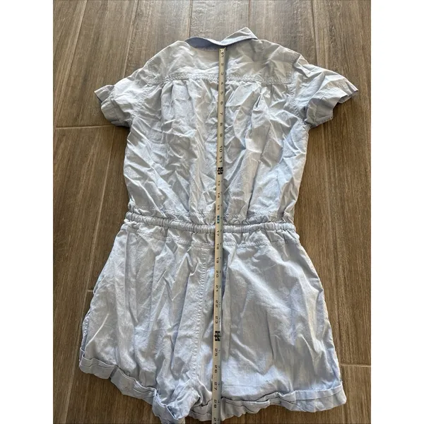 Wilfred Free Zero Blue Short Button Romper w/ Pockets - Image 9
