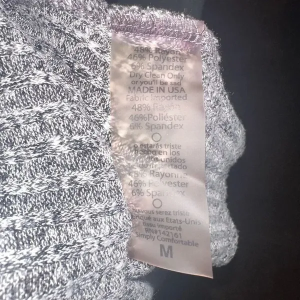 Lularoe heathered gray and white cozy M sweater coat - Image 3