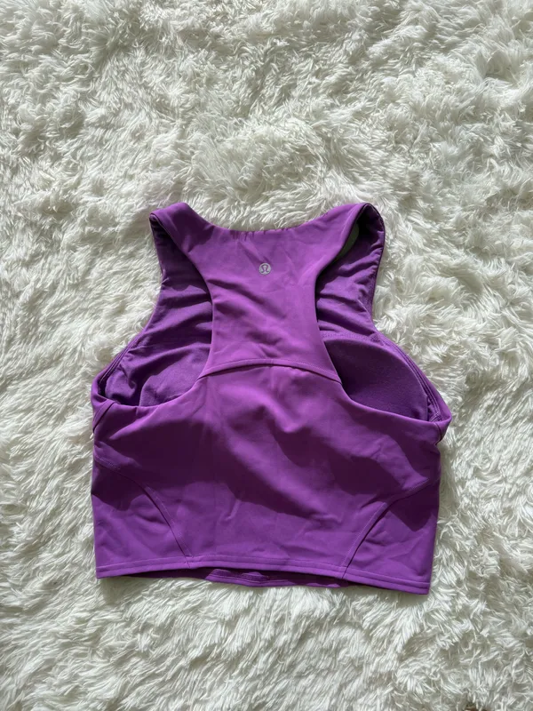 Lululemon Racerbank Tank - Purple Size Medium Built in Bra with Padding - Image 2