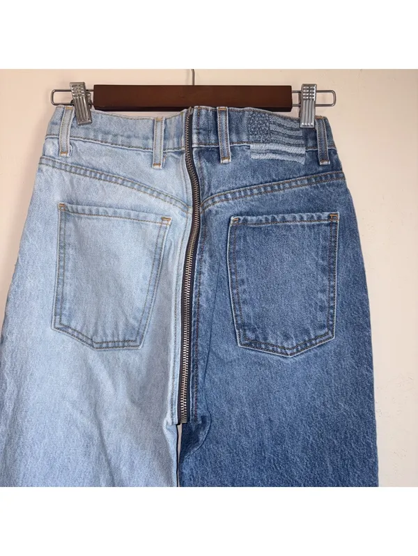 Revice Yin Yang Two-Tone Zipper Jeans - Size 27 - Image 7