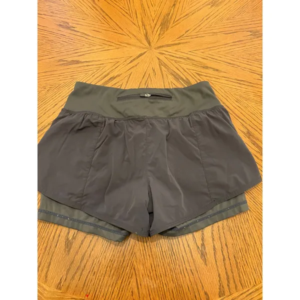 Soothfeel 2-in-1 Running Shorts Womens Small Gray Athletic Built-in Liner Pocket - Image 5