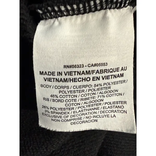 Nike Dri-FIT Women Black Crewneck Sweatshirt High-Low Hem RN56323‎ Small - Image 6
