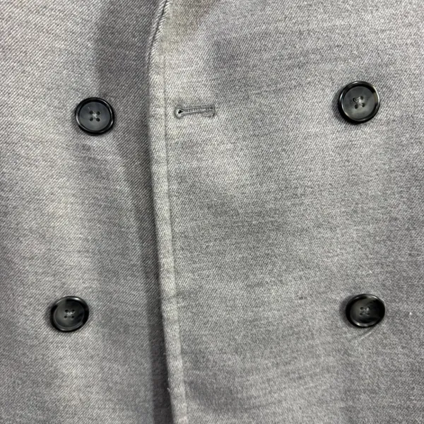 Free People S Oversized‎ Double Breasted Knit Blazer Jacket Gray Minimal Winter - Image 5