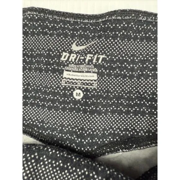 Nike Dri-FIT Geometric‎ Pattern Capri Workout Leggings Athletic Pants Medium - Image 3
