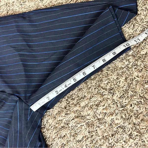Pinko Navy Blue Pinstripe Bermuda Shorts School Girl Preppy - Image 4