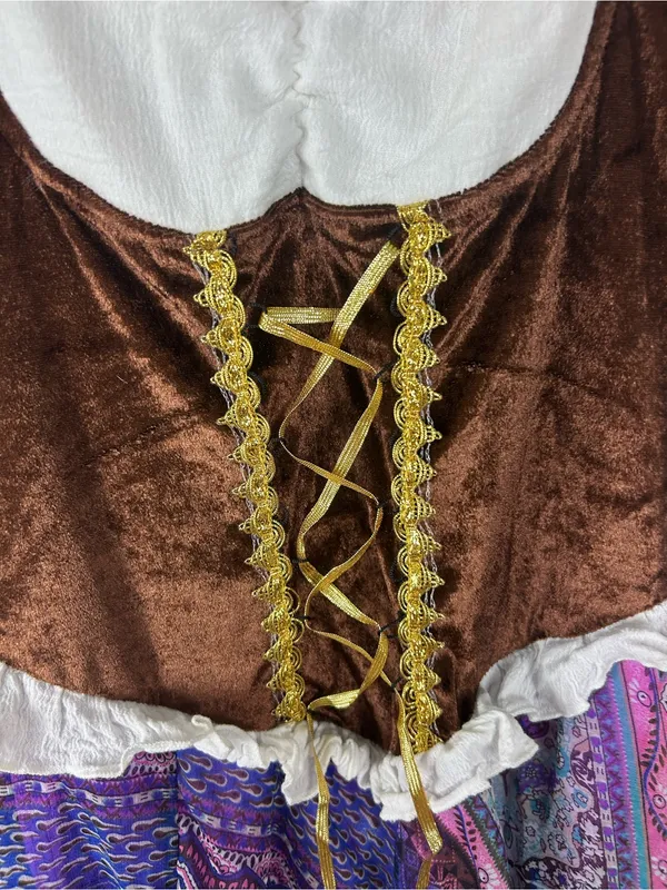 Party City Boho Gypsy Renaissance Faire Costume Cosplay Size M/L - Image 9