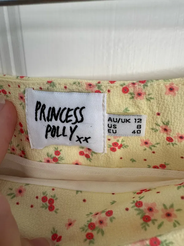 Princess Polly Yellow Floral Skirt and Bra Top Set - Image 4