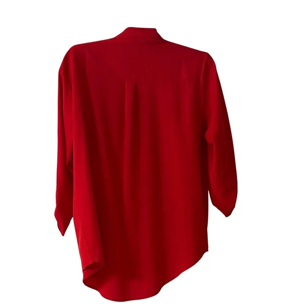 UG Apparel Ohio State Buckeyes Red Roll Tab Sleeve Tunic Blouse Women 1X OSU - Image 2