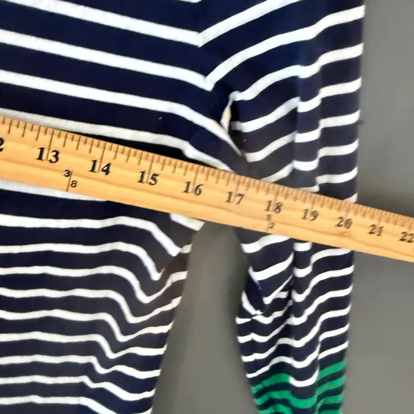 Boden Womens‎ Navy White Striped Long Sleeve Top Rainbow Cuff Cotton US 6 Ella - Image 7