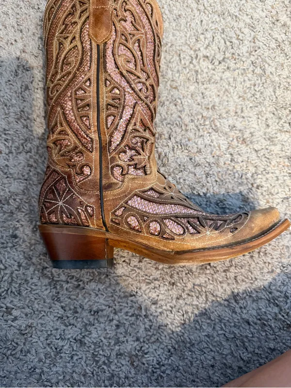 J.B. Dillon Boots Brown Size 8 - Image 7