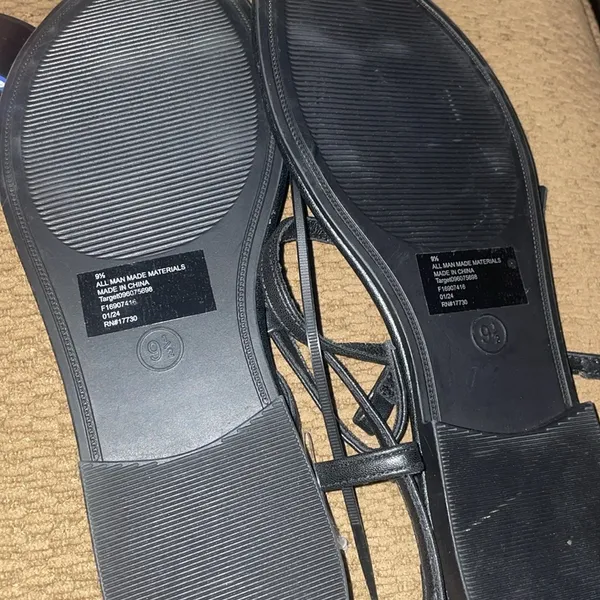 A new day tiffany matte black sandals strappy size 9.5 new - Image 6