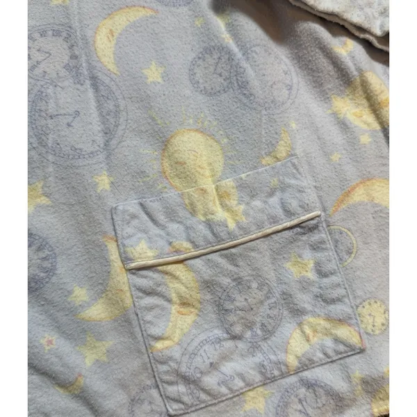 Lanz Of Salzburg Celestial Moon and Stars Flannel Pajama Set‎ Blue Large 2 Piece - Image 5