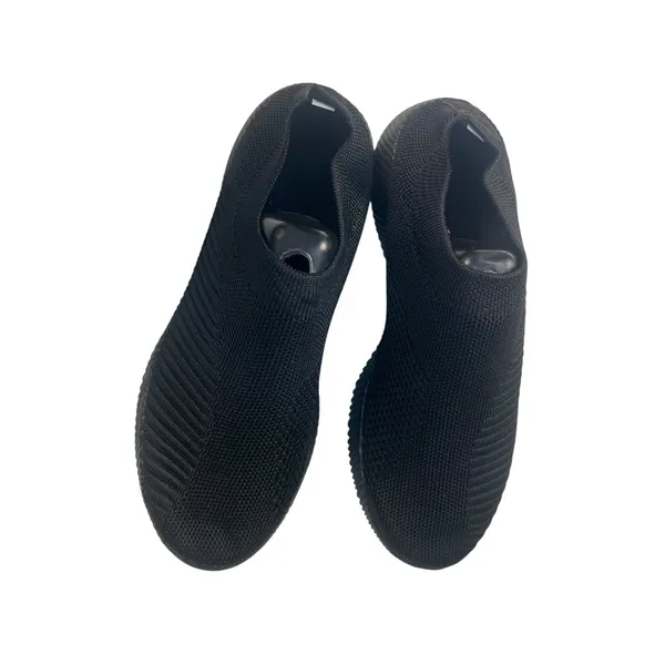 Womens Black Knit Slip On Sneakers Size 39 US 8.5 Sock Walking Shoes - Image 4