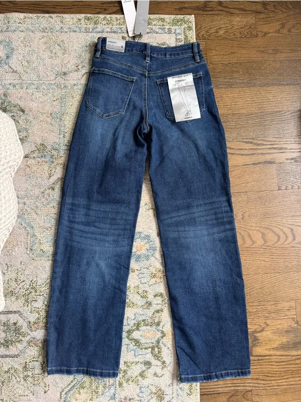 Madden Girl Two-Tone Blue Straight Leg Jeans - Image 2