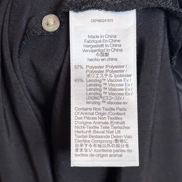 Madewell Wide V-Neck Satin Midi‎ Dress - Image 5