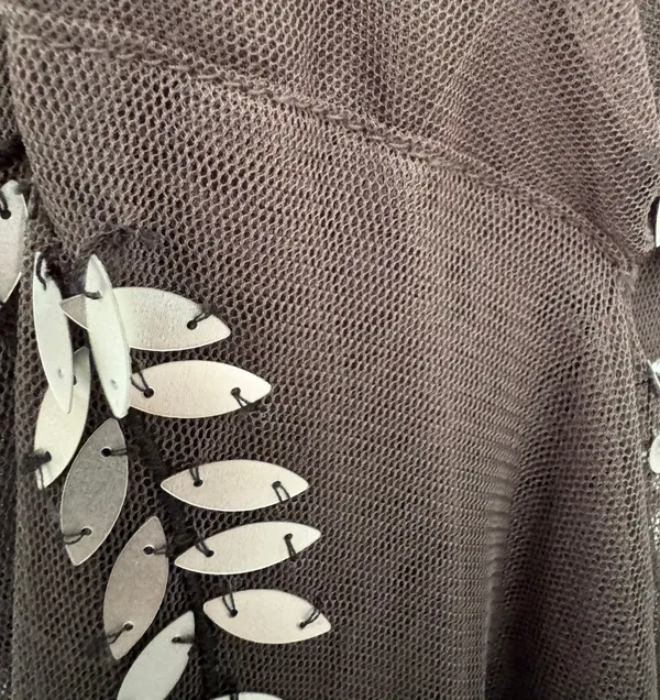 Free People Embellished Tulle Mini Dress, Size S - Image 9