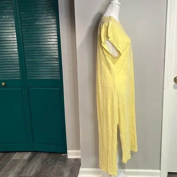 The Normal Brand Vintage Slub Tee Dress midi yellow - 100% cotton - XS/S - Image 9