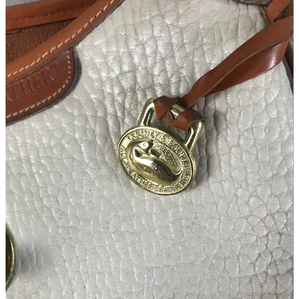 DOONEY & BOURKE VTG All Weather Leather Calvary Spectator Crossbody Bag Made USA - Image 7